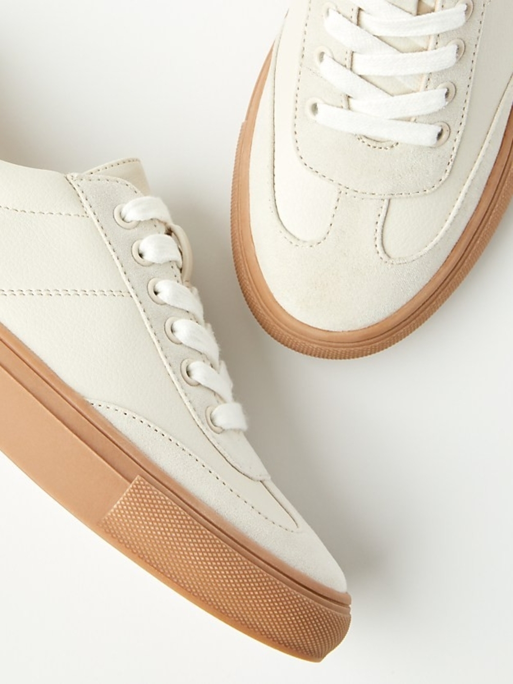 LOFT Cream Platform Sneakers with Gum Sole Size 7.5